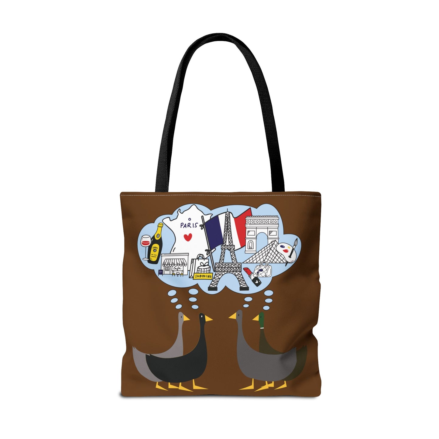 Ducks dreaming of Paris - Pullman Brown 643b13 - Tote Bag