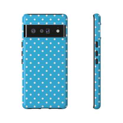 White dots on blue - Tough Cases