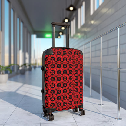 Letter Art - B - Red - Black 000000 - Suitcase