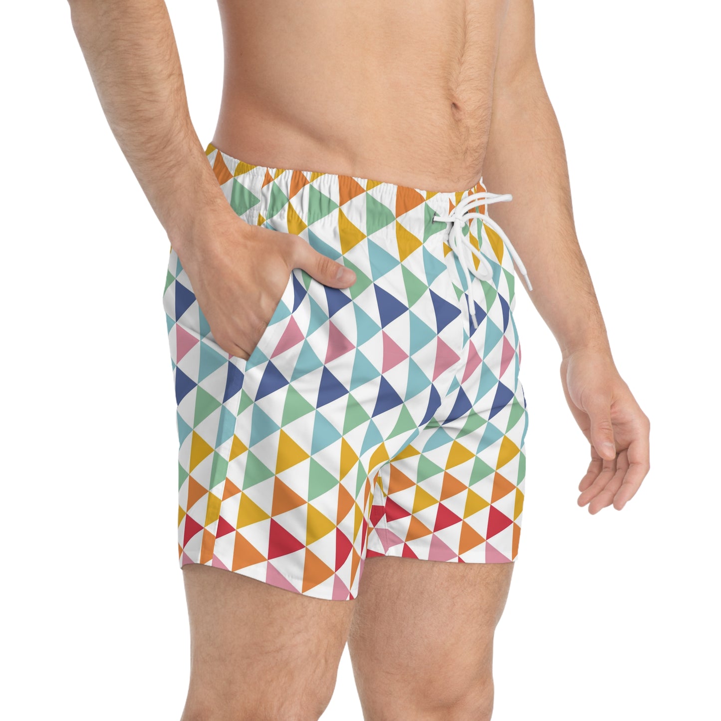 Colorful Triangles - Swim Trunks