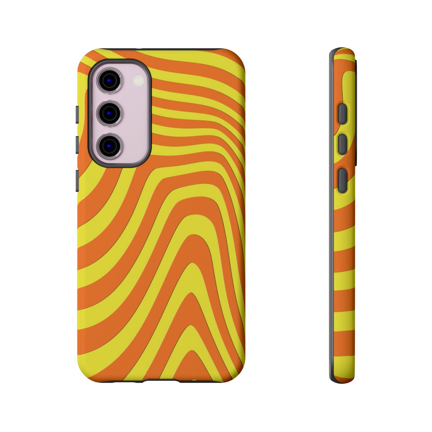 Retro wavy - Yellow and Orange - Tough Cases