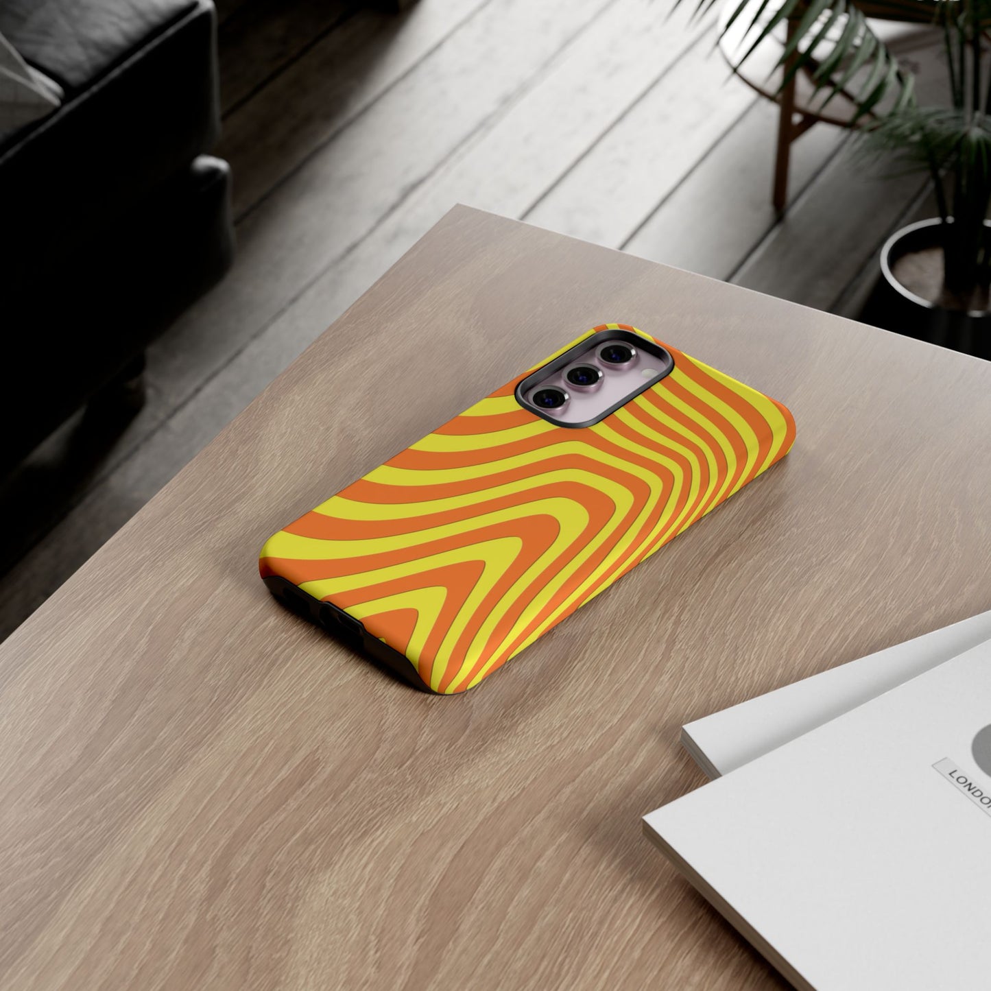 Retro wavy - Yellow and Orange - Tough Cases