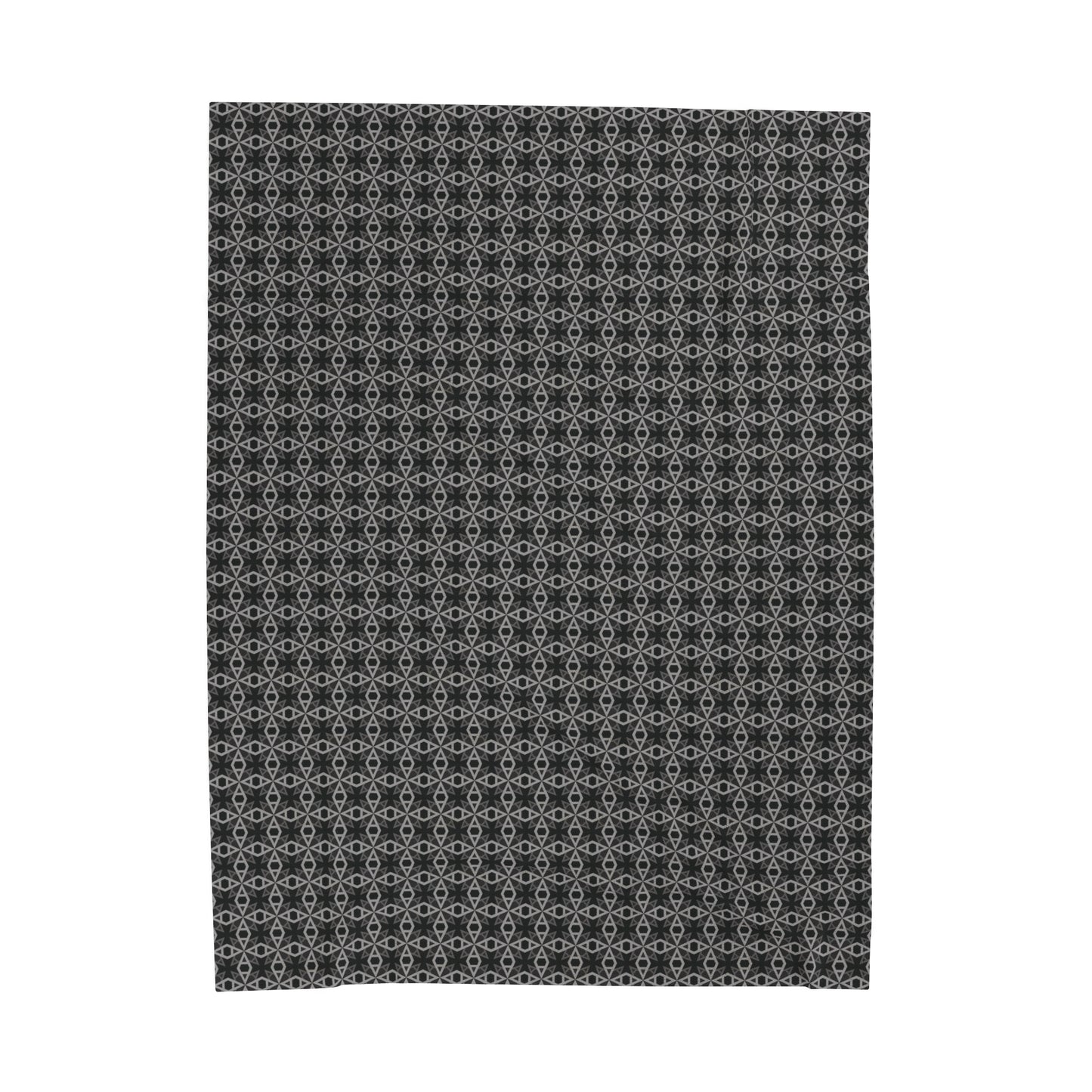 Letter Art - A - Gray - Black 000000 - Velveteen Plush Blanket