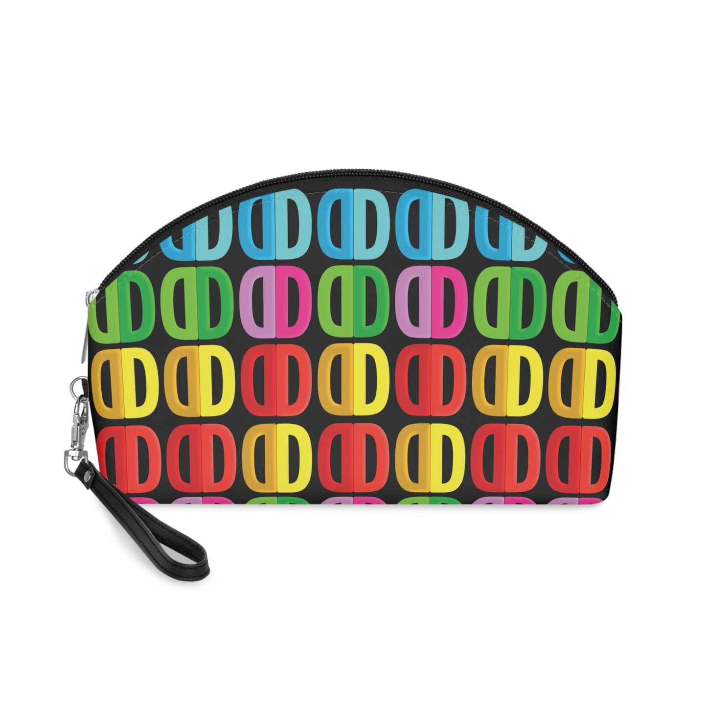 Letter Art - D - Black 000000 - Makeup Bag