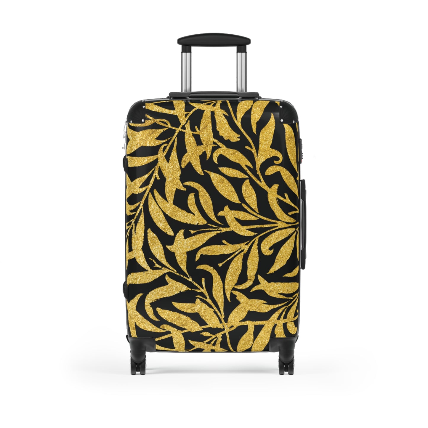 Gold Leaves - Black - Suitcases