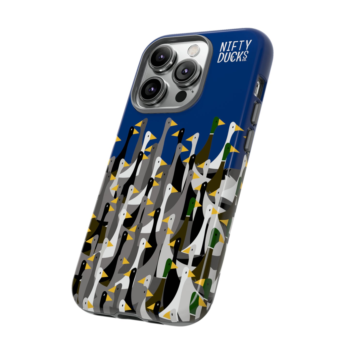 That is a LOT of ducks - Logo - Blue 003377 - Tough Cases