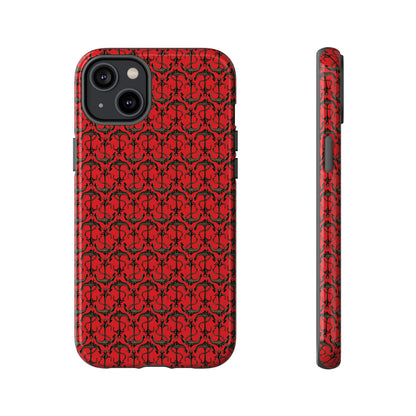 Anchors Away - Black Gray - Scarlet de0000 - Tough Cases