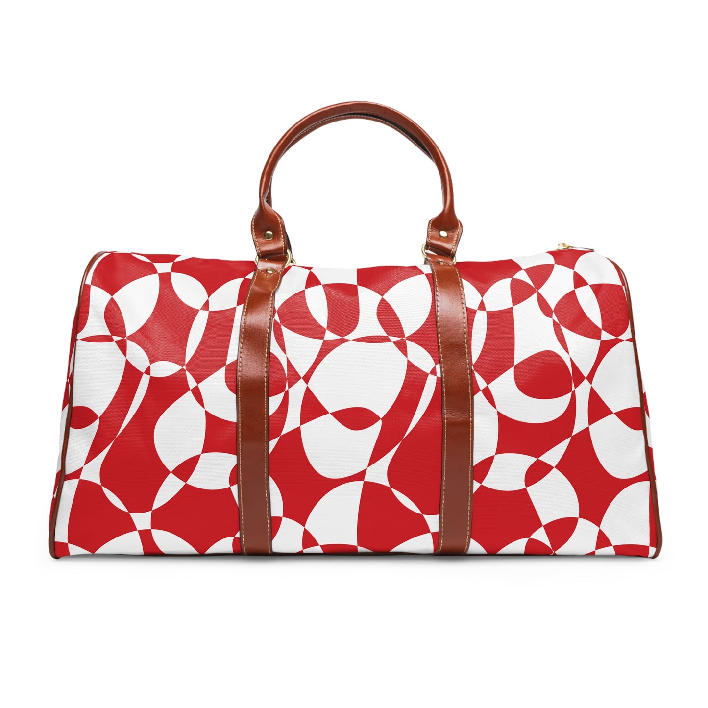 Scarlet Symphony - White - Waterproof Travel Bag