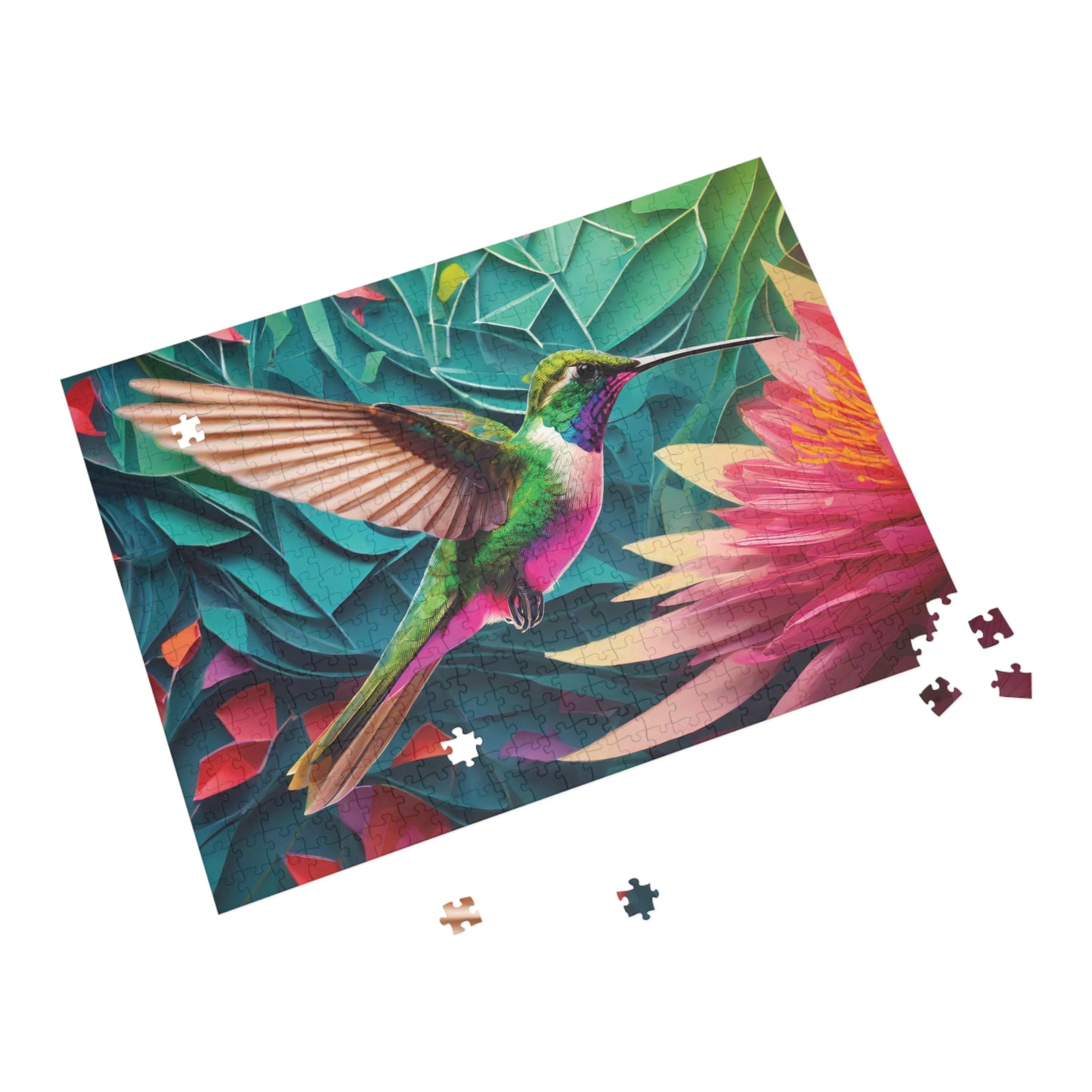 Puzzle - Hummingbird - AI Generated Art