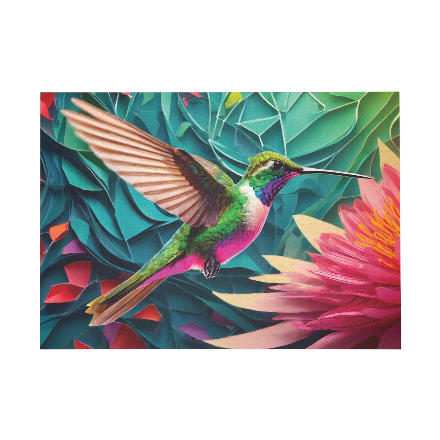 Puzzle - Hummingbird - AI Generated Art