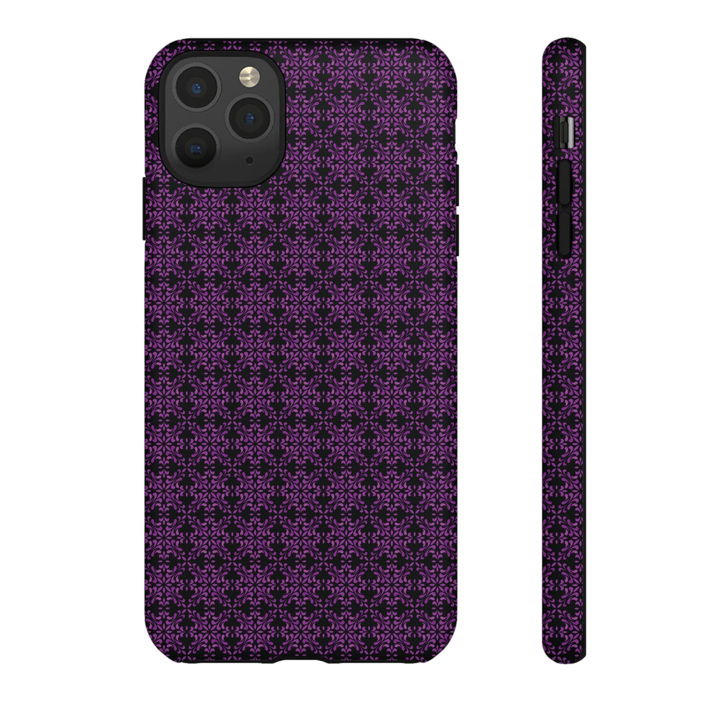 Vibrant Kaleidoscope - Purple - Black - Tough Cases