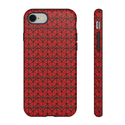 Anchors Away - Black Gray - Scarlet de0000 - Tough Cases