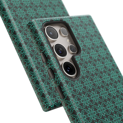 Vibrant Kaleidoscope - Turquoise - Black - Tough Cases