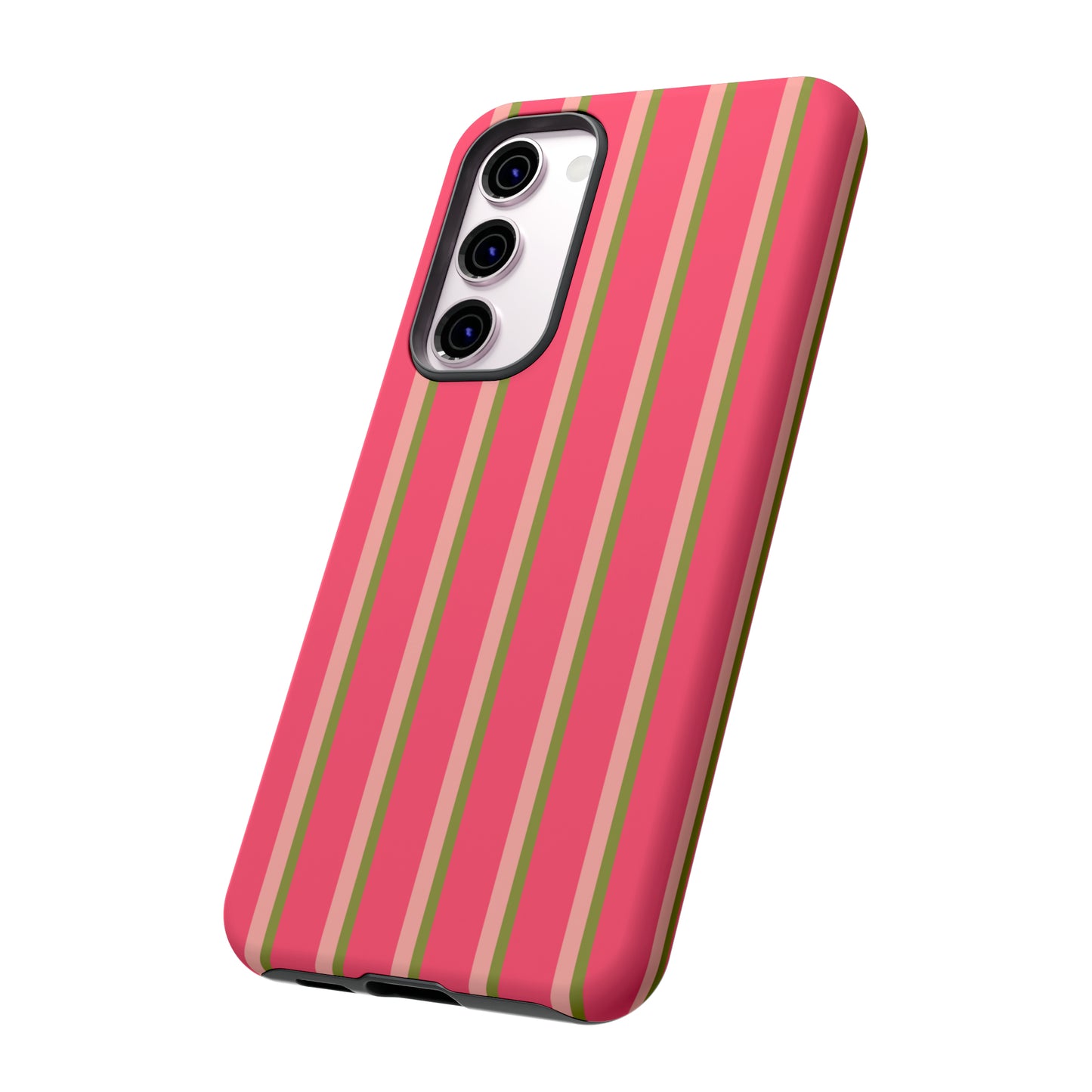 Pink and green stripes - Tough Cases