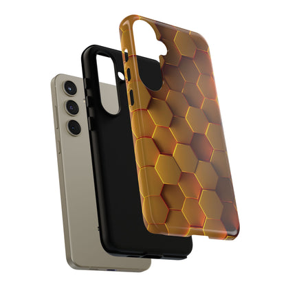 Hexagonal pattern - Gold - Tough Cases