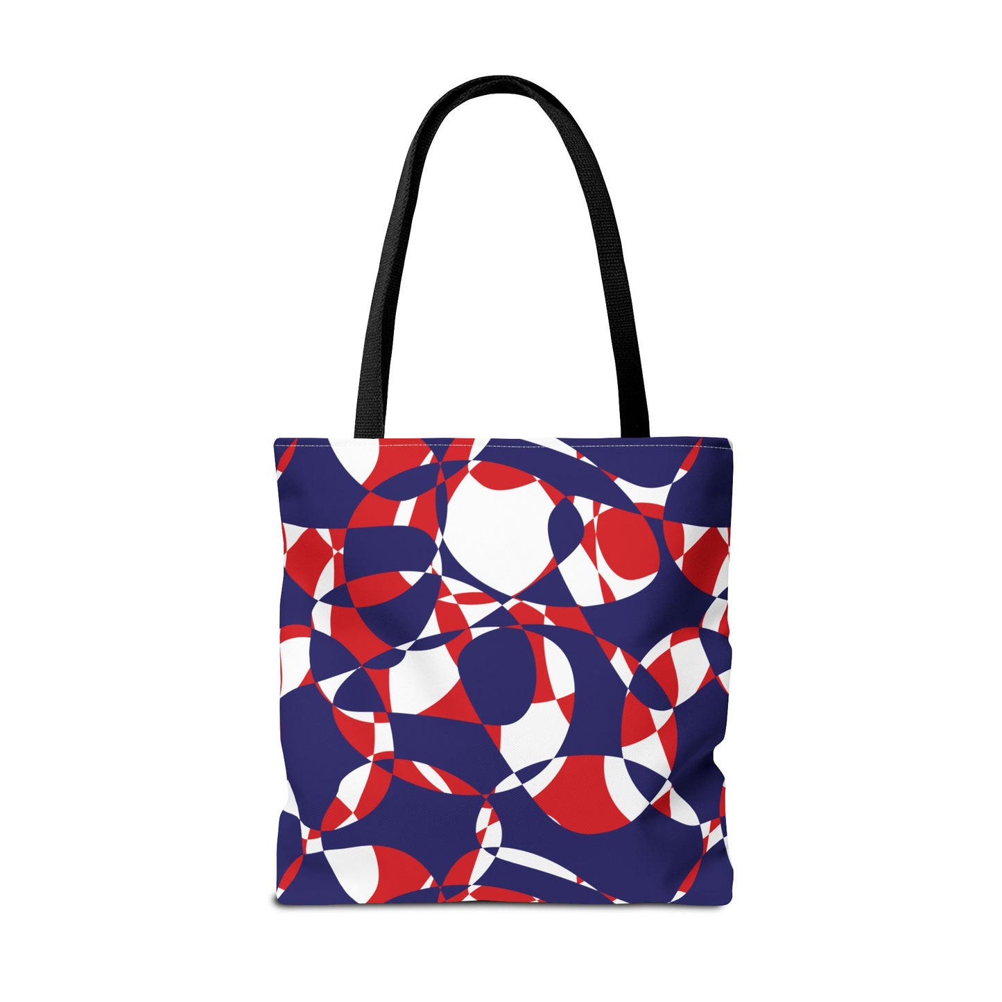 Scarlet Symphony and Sapphire Swirl Got Together - White - Tote Bag