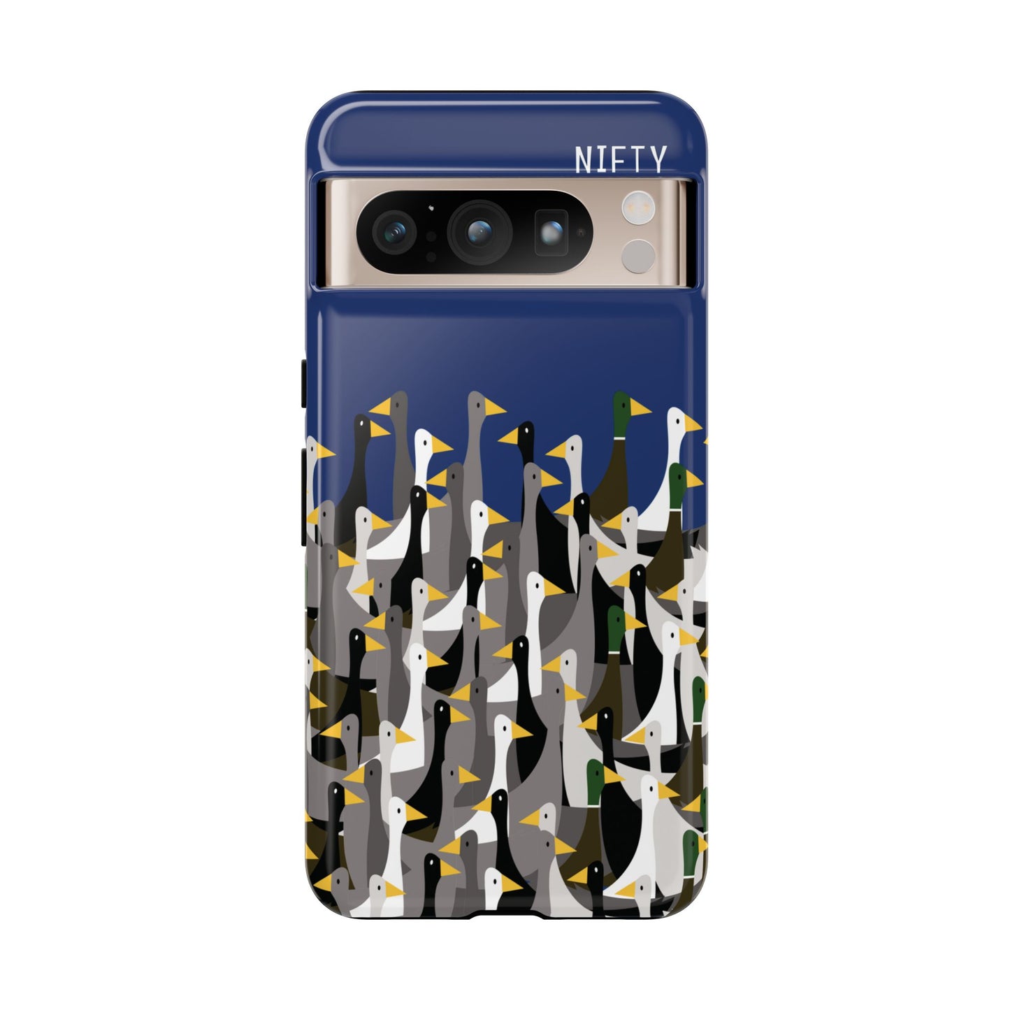 That is a LOT of ducks - Logo - Blue 003377 - Tough Cases