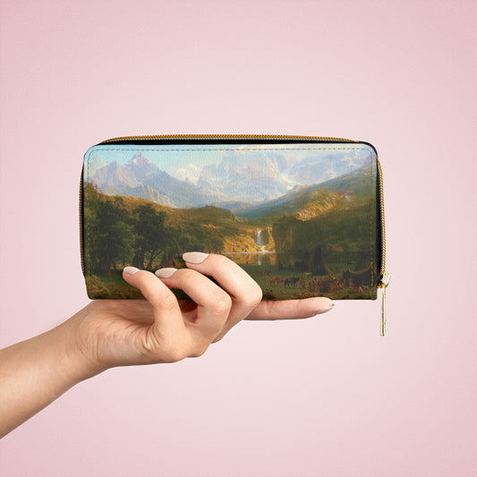 Albert Bierstadt - The Rocky Mountains - Lander's Peak - Zipper Wallet