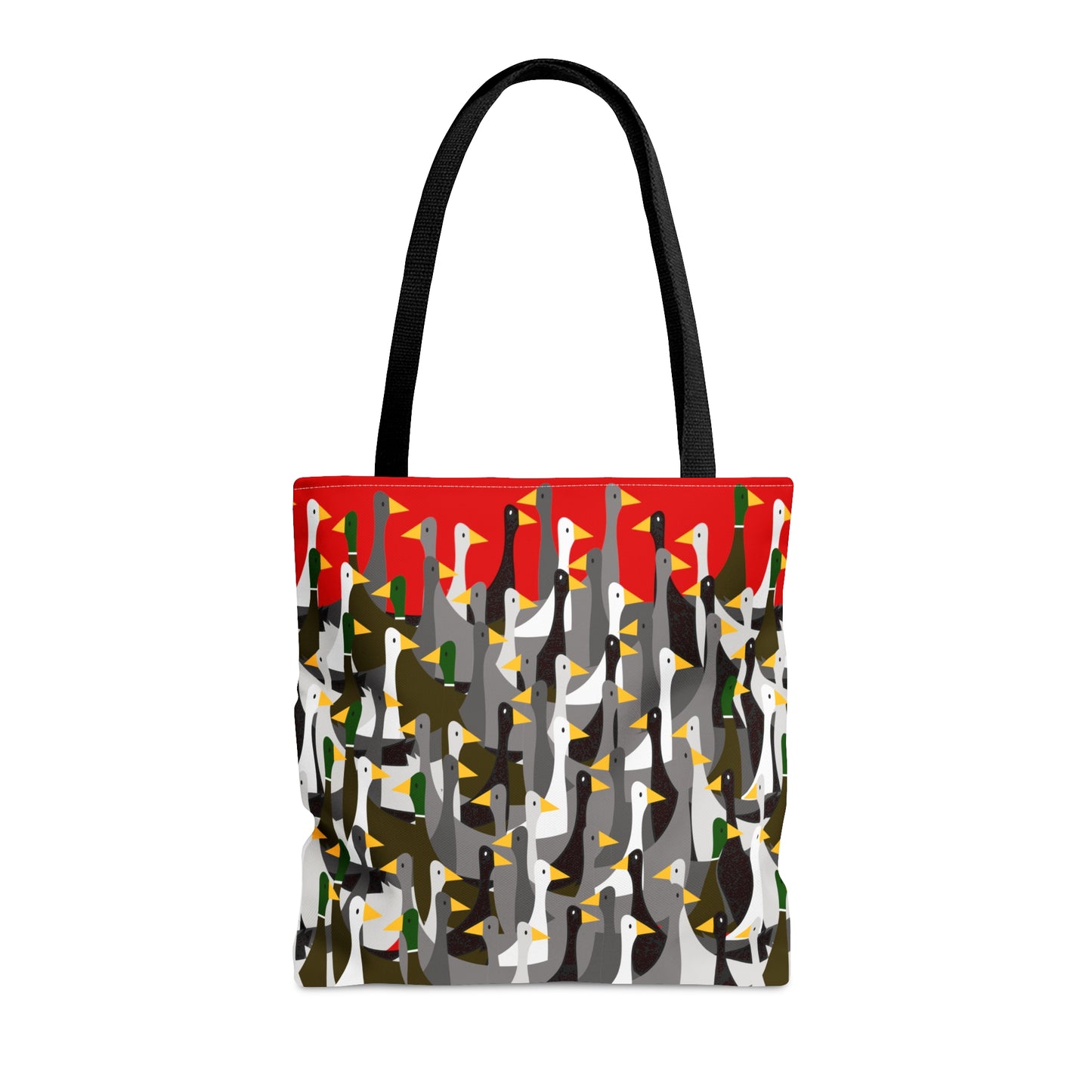 That is a LOT of Ducks! - Scarlet de0000 - Tote Bag