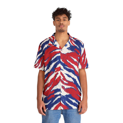 Red, White and Blue - Men's Hawaiian Shirt