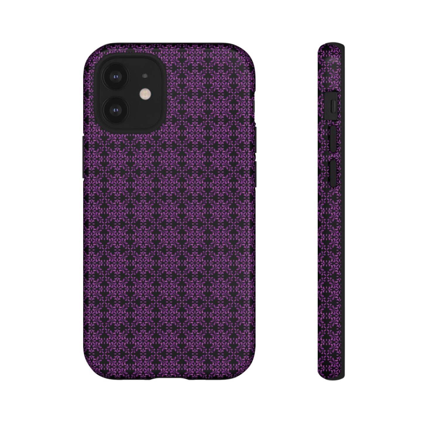 Vibrant Kaleidoscope - Purple - Black - Tough Cases