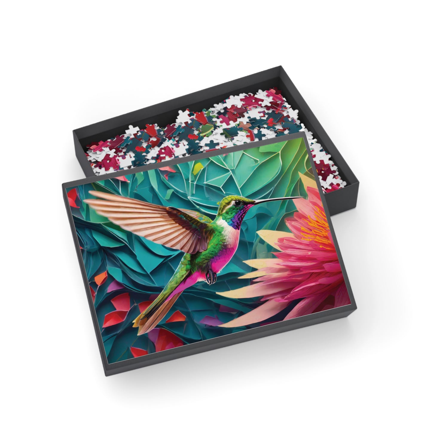 Puzzle - Hummingbird - AI Generated Art