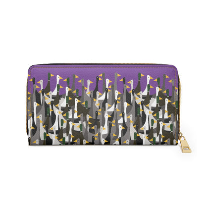 That is a LOT of ducks - Violet a014eb - Zipper Wallet