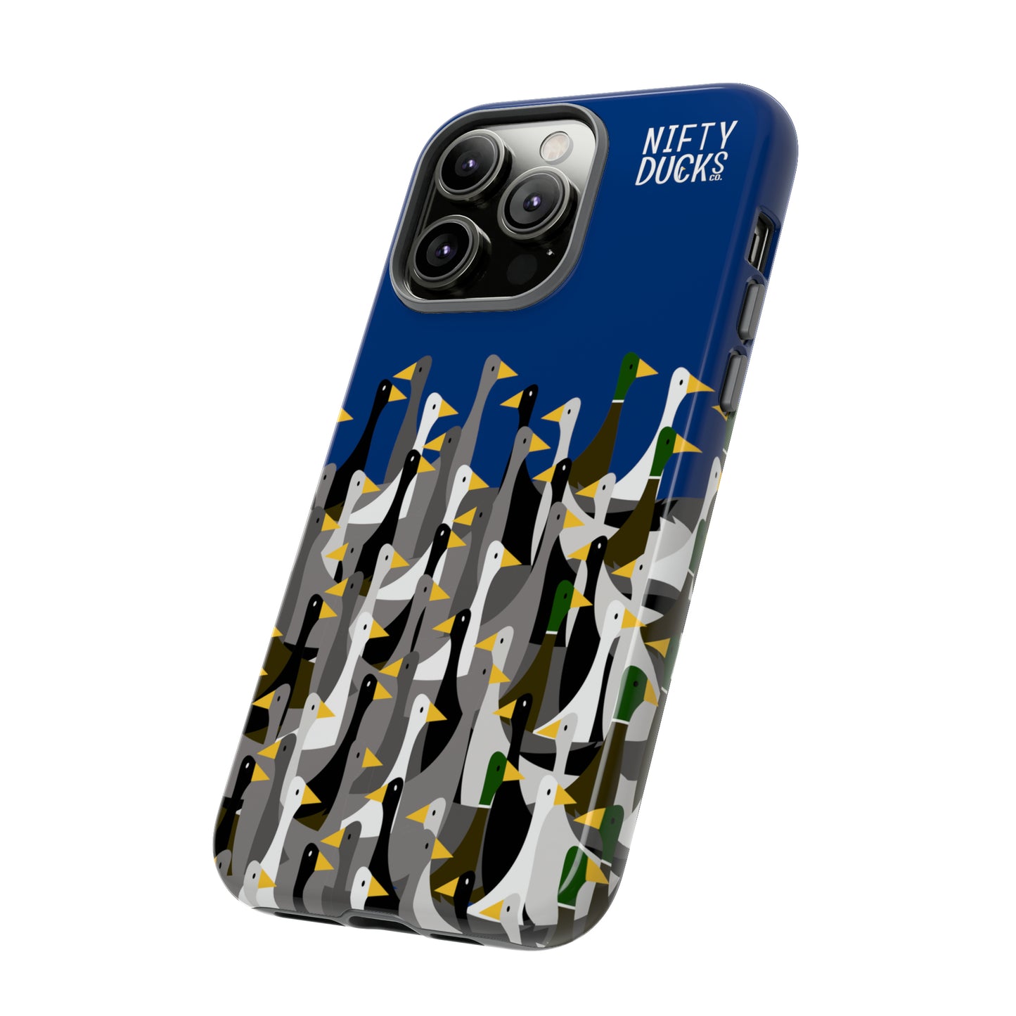 That is a LOT of ducks - Logo - Blue 003377 - Tough Cases