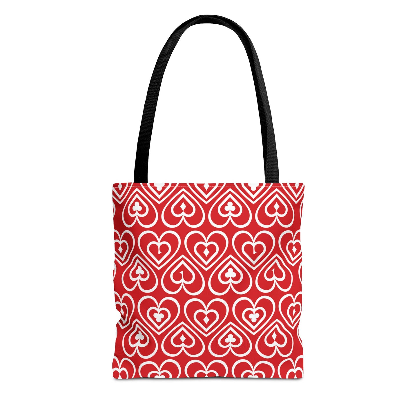 Ducks in the Deck - White - Scarlet de0000 - Tote Bag