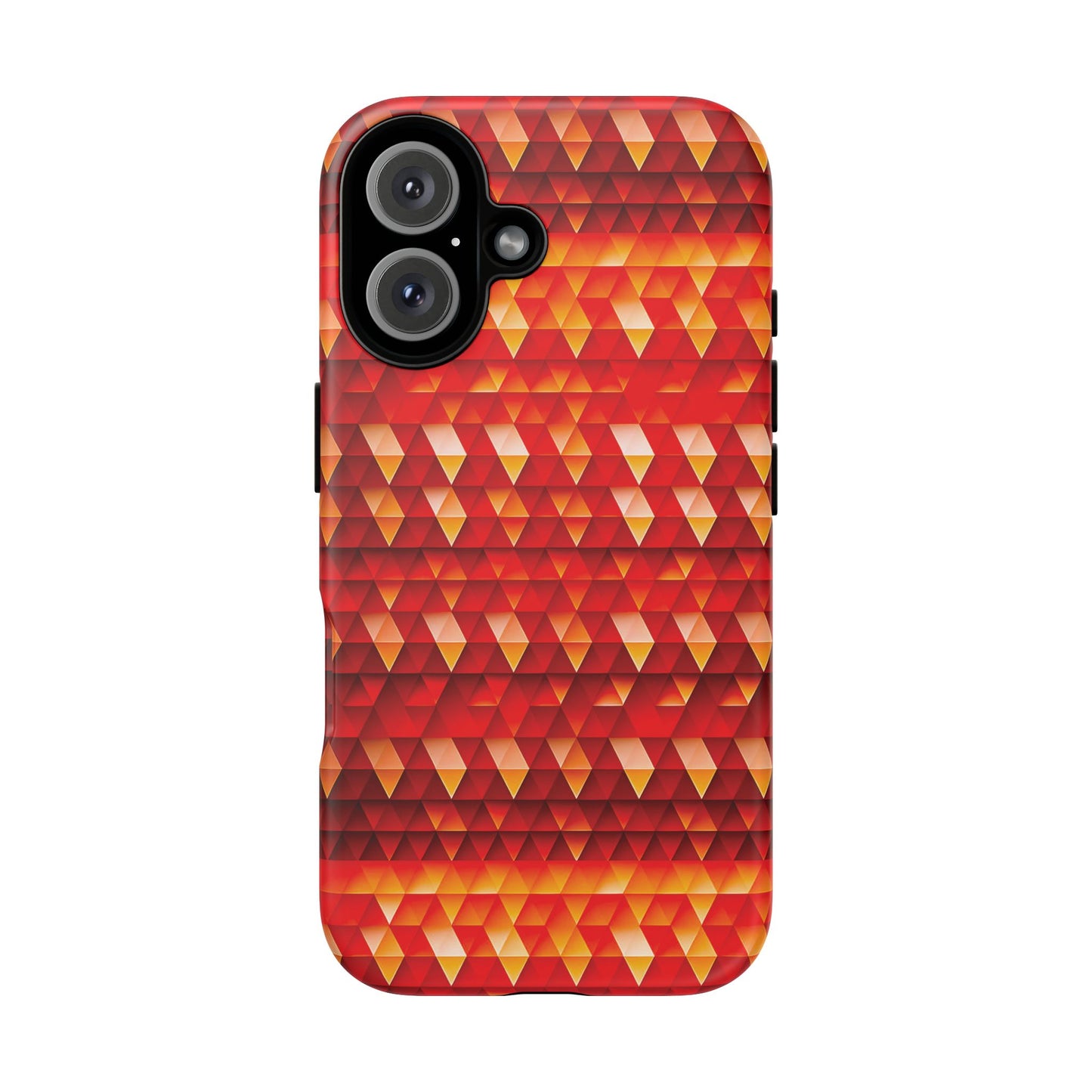 Geometric Flame - Red Triangles - Boston University Red d00000 - Tough Cases