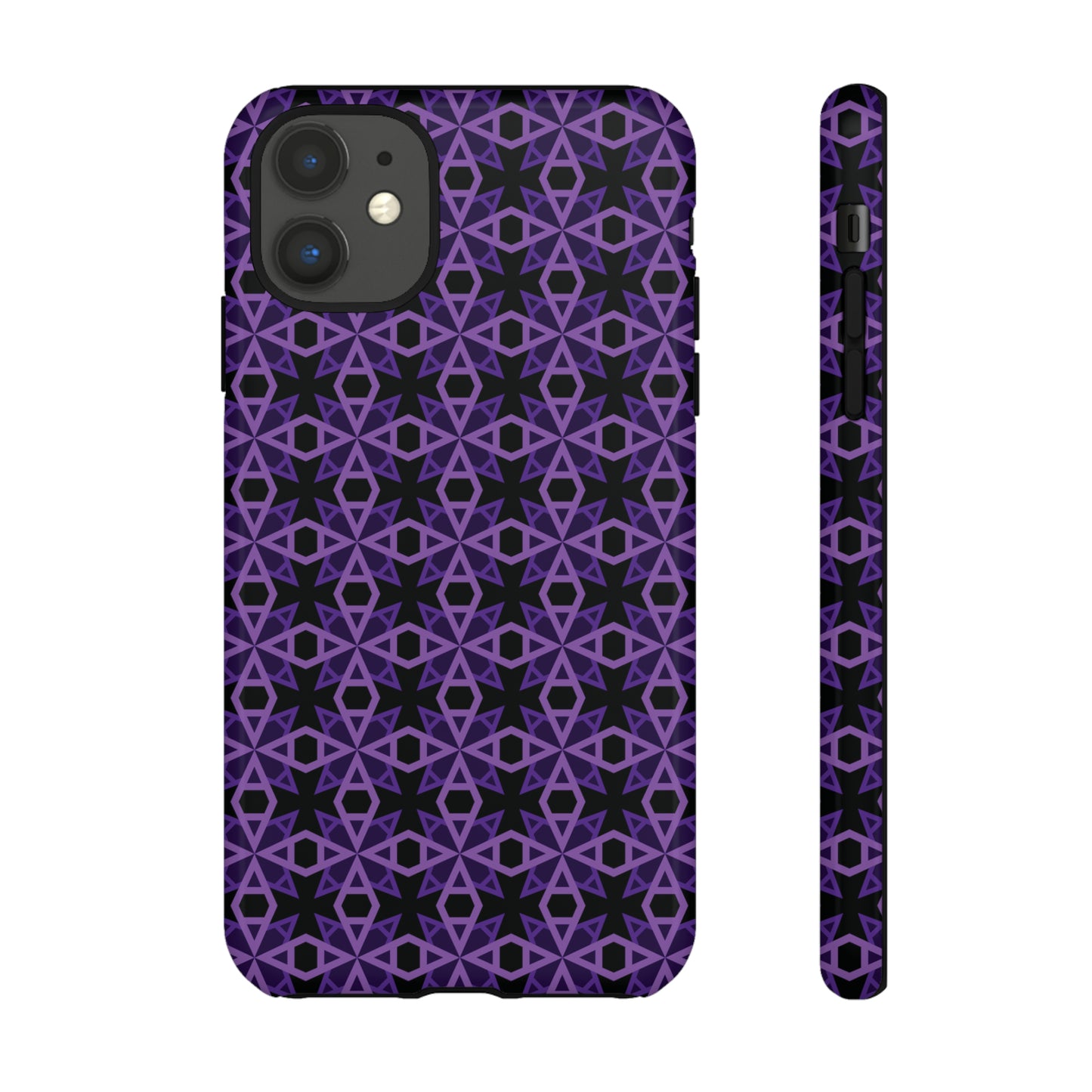 Letter Art - A - Purple - Black 000000 - Tough Cases