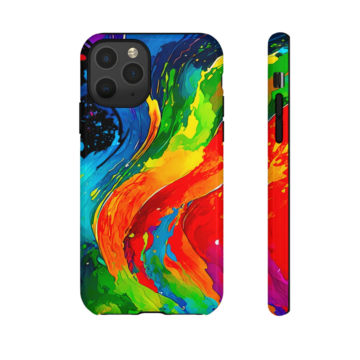 Color Splash - Black 000000 - Tough Cases