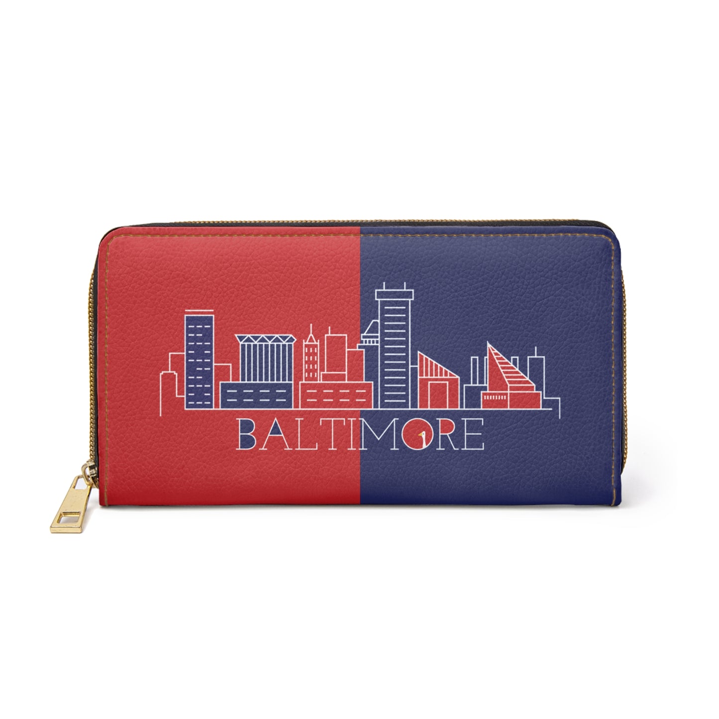 Baltimore - Red White and Blue City series - Zipper Wallet