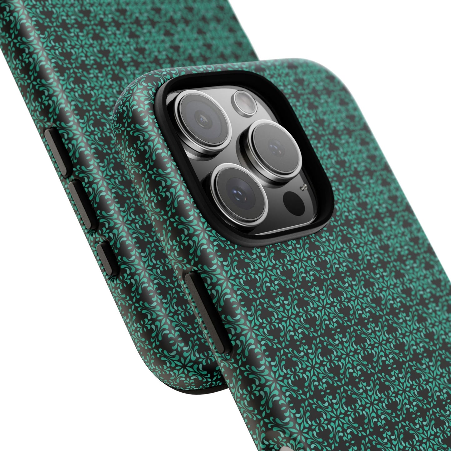 Vibrant Kaleidoscope - Turquoise - Black - Tough Cases