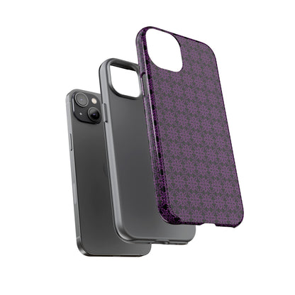 Vibrant Kaleidoscope - Purple - Black - Tough Cases