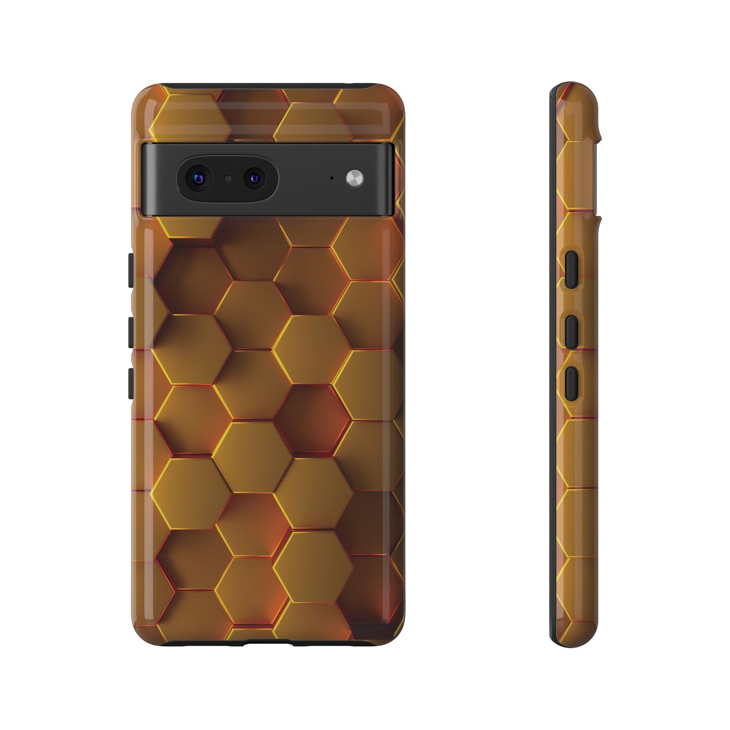 Hexagonal pattern - Gold - Tough Cases