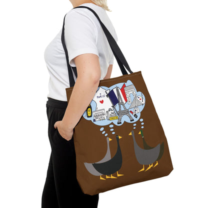 Ducks dreaming of Paris - Pullman Brown 643b13 - Tote Bag