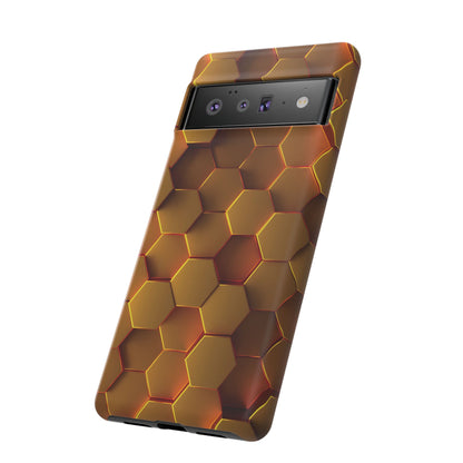 Hexagonal pattern - Gold - Tough Cases