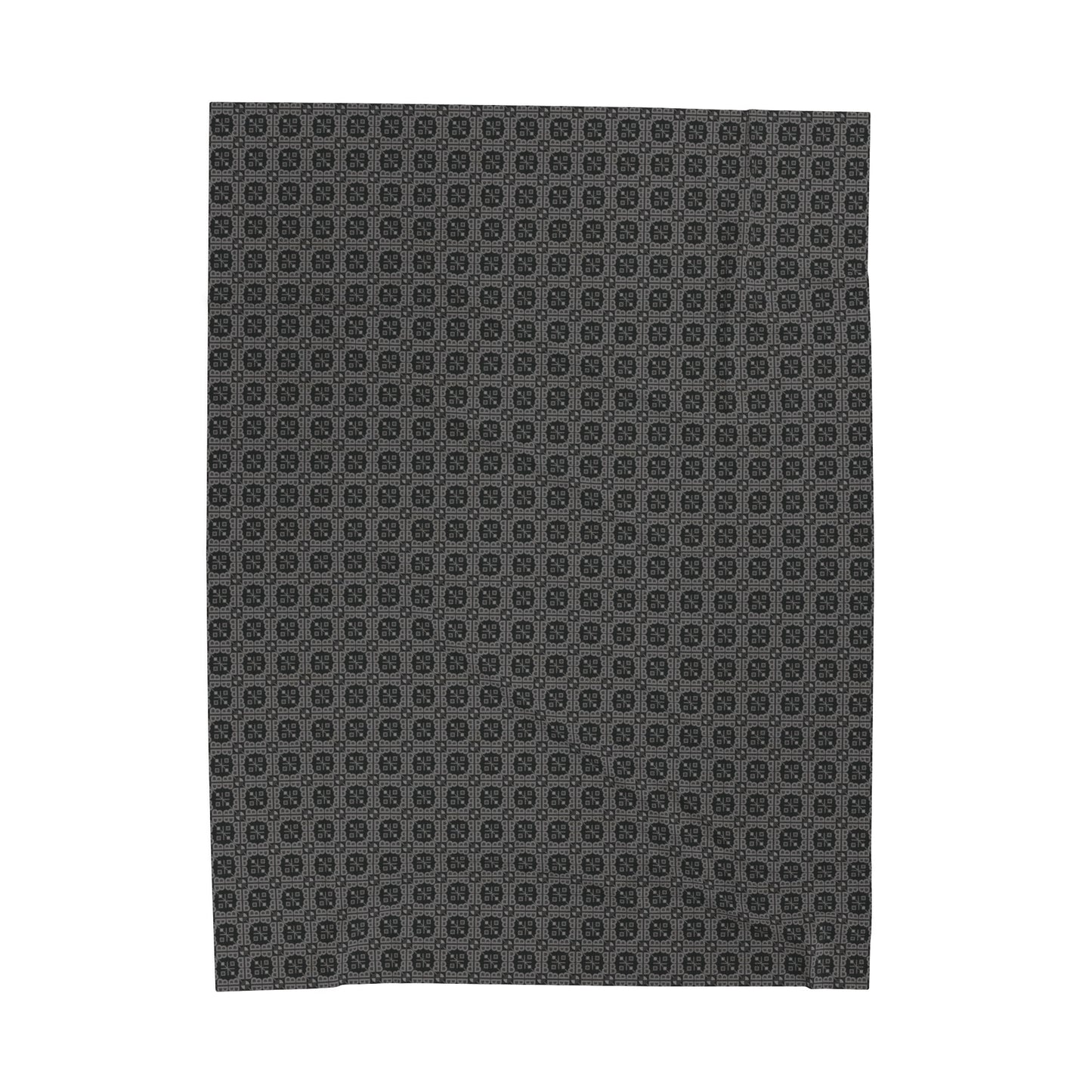 Letter Art - B - Gray - Black 000000 - Velveteen Plush Blanket