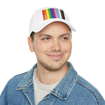 Nifty Ducks Co. Logo2 - Pride colors - Low Profile Baseball Cap