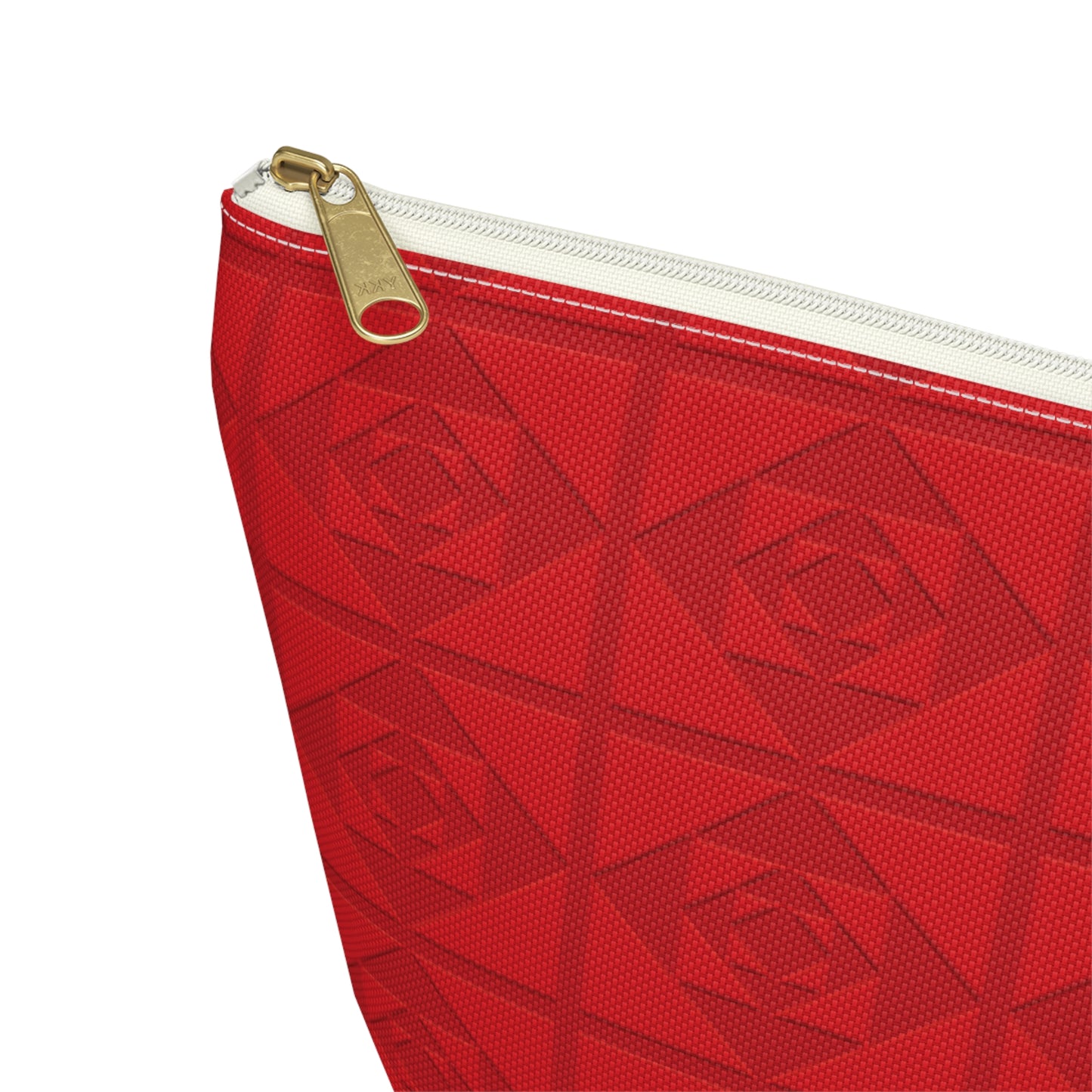 Embossed Geometric Pattern - Accessory Pouch w T-bottom