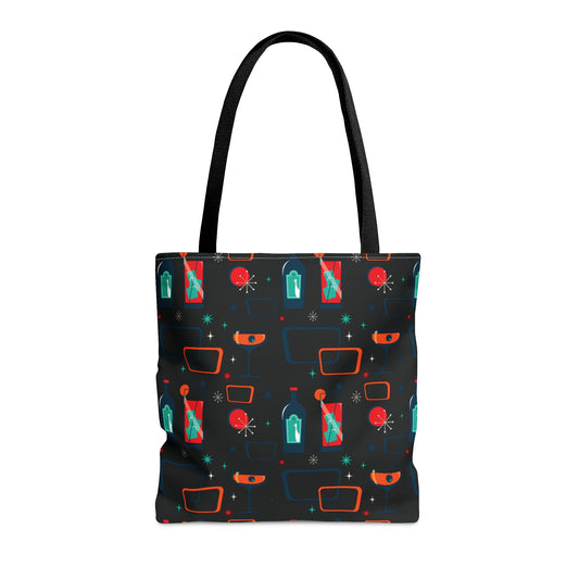 Cocktail Time - Black 000000 - Tote Bag