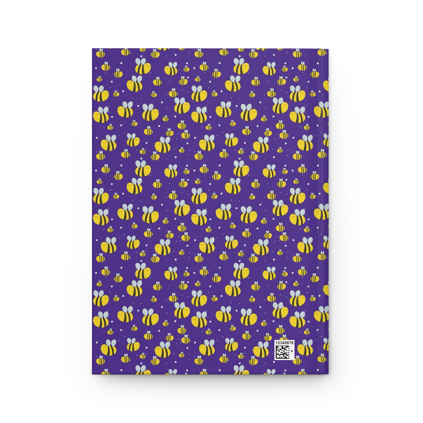 Lots of Bees - Purple Heart 5412AB - Hardcover Journal Matte