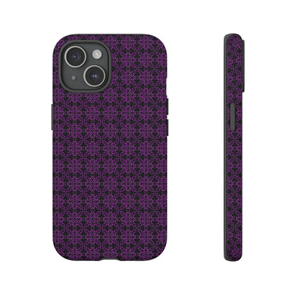 Vibrant Kaleidoscope - Purple - Black - Tough Cases