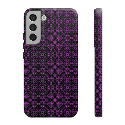 Vibrant Kaleidoscope - Purple - Black - Tough Cases