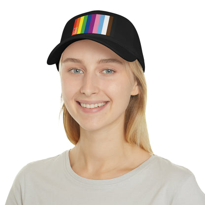 Nifty Ducks Co. Logo2 - Pride colors - Low Profile Baseball Cap