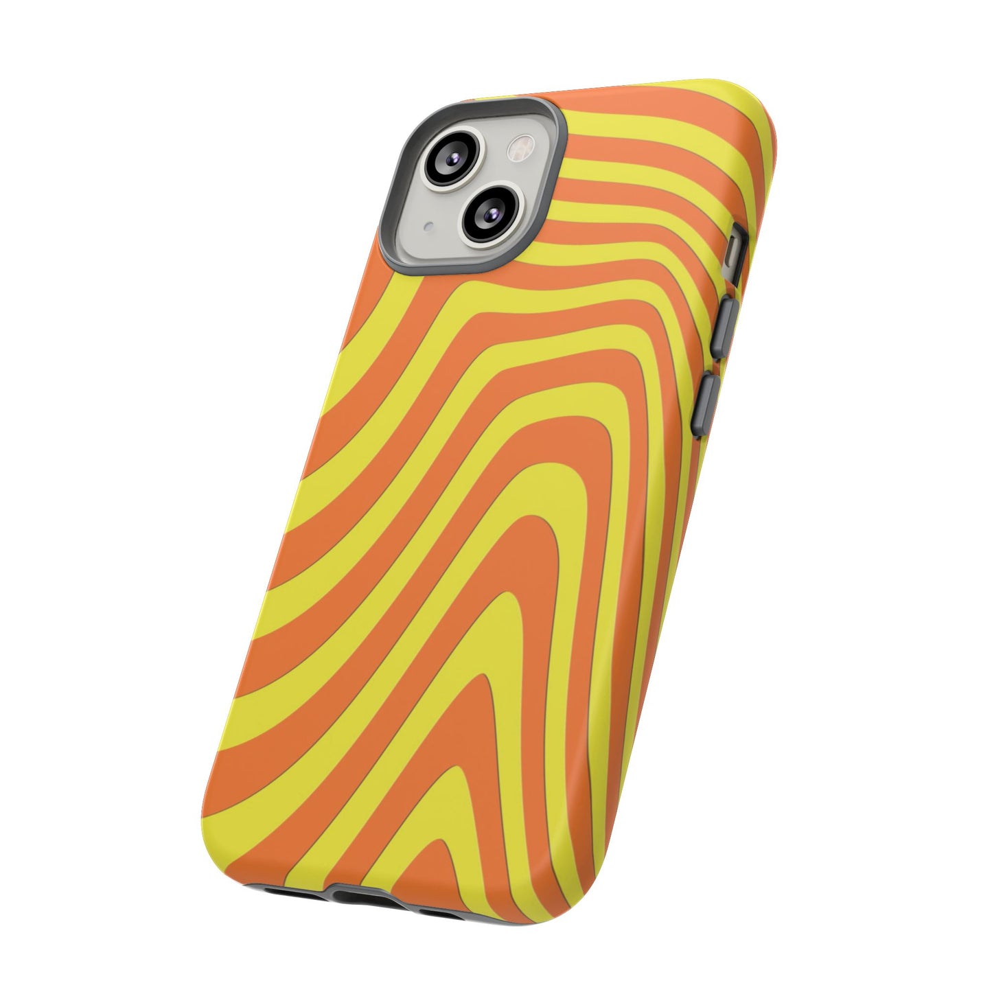 Retro wavy - Yellow and Orange - Tough Cases