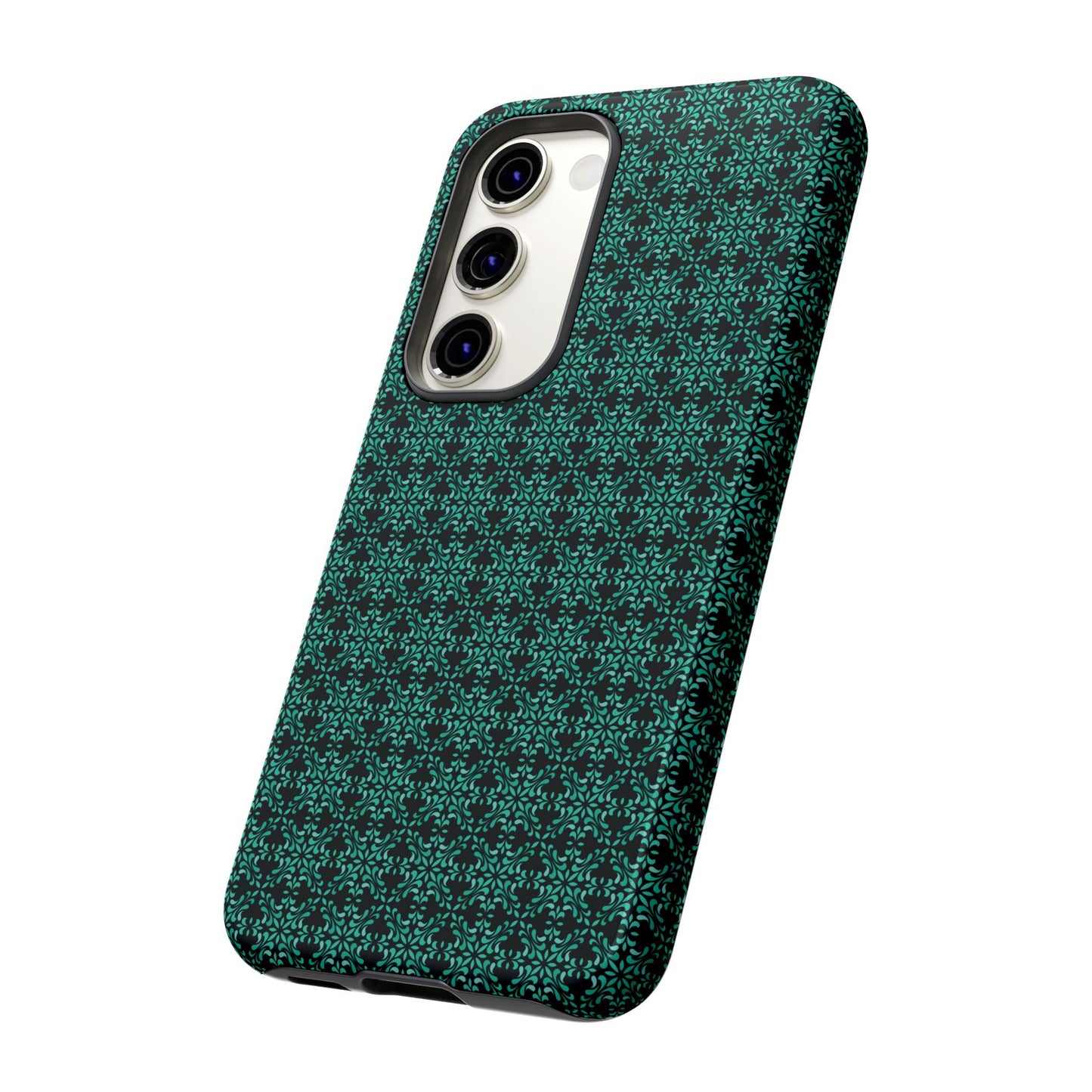 Vibrant Kaleidoscope - Turquoise - Black - Tough Cases