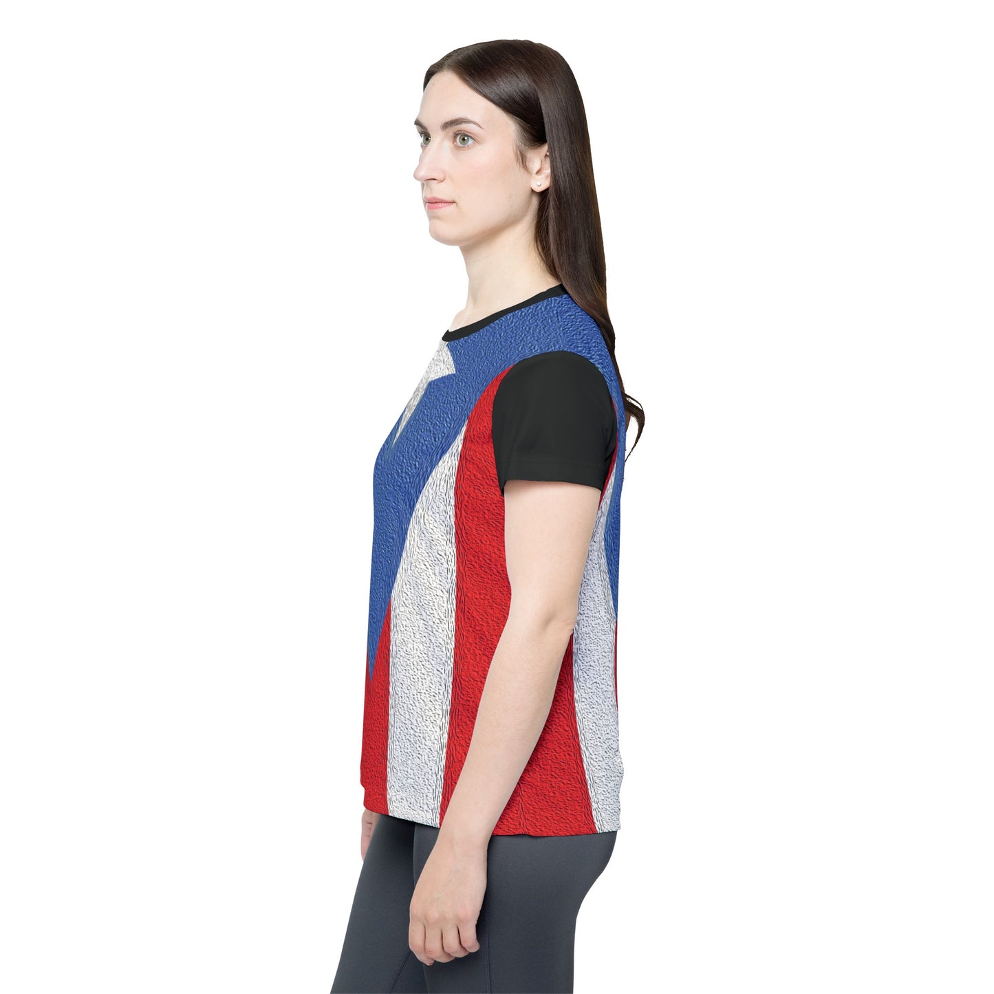 Celebrate Puerto Rico - Black 000000 - Women's Sports Jersey (AOP)