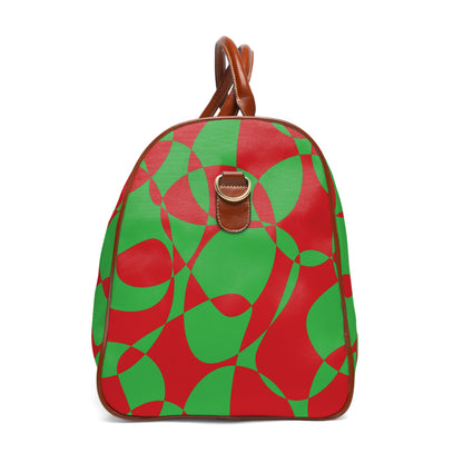 Scarlet Symphony - Lime Green - Waterproof Travel Bag